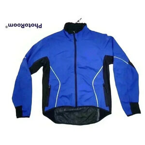 Zorrel Women Jacket Blue Weather Series Full Zip Cycling Size L Reflective